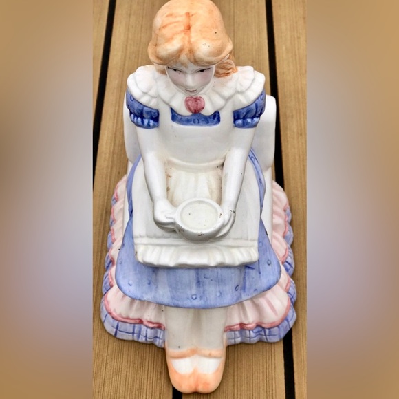 Vintage Porcelain Dresser Powder Jar APPLAUSE INC. Taiwan Sea Gull - Picture 6 of 9